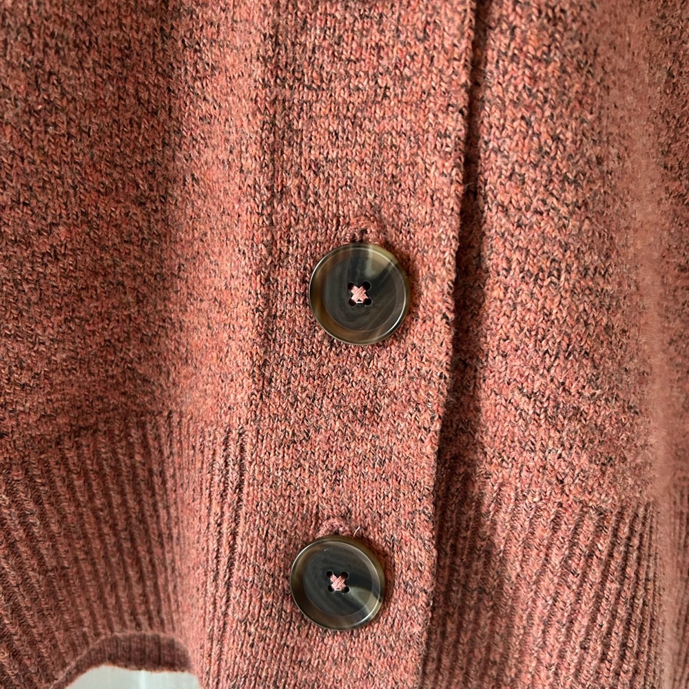 LOFT Rust Button-Up Cardigan - Picture 3 of 4